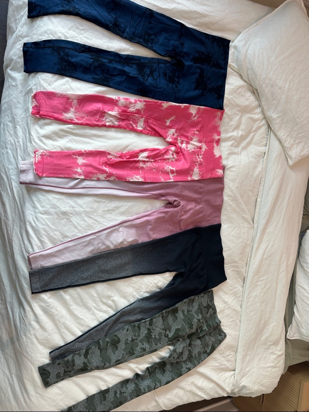 Womans Leggings Bundle - Navy, Pink, Mauve, Black, Olive Camo size small